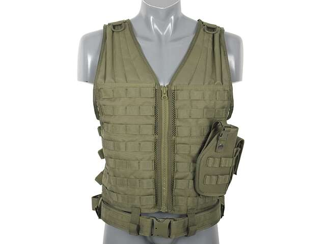 Lightweight MOLLE Tactical Vest - Olive [8FIELDS]
