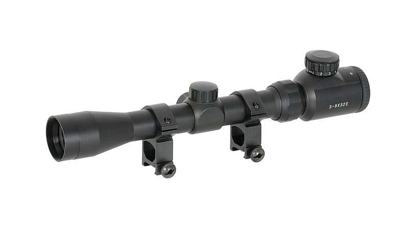 Scope 3-9x32E with high mounting rings [PCS]