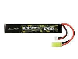 Gens Ace 25C 1200mAh 2S1P 7.4V Airsoft LiPo Battery mini Tamiya