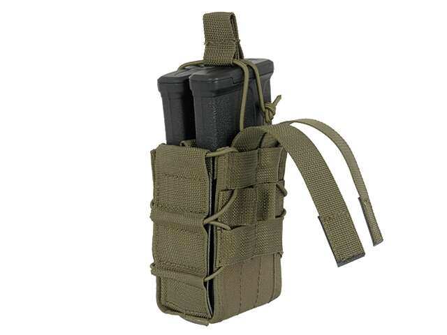 MOLLE Double Rifle Mag Speed Pouch - Olive