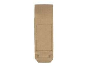 Single Laser-Cut Pistol Magazine Pouch with Flap - Coyote [8Fields]