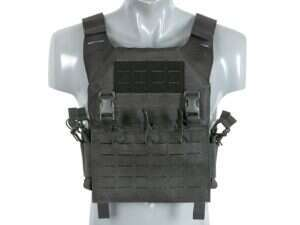 Laser-Cut “Buckle Up" Recon Plate Carrier with AR/AK Magazine Pouch — Black [8Fields]