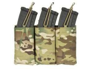Laser-Cut Panel with 3 AR15/AK Magazine Pouches - Multicamo [8Fields]