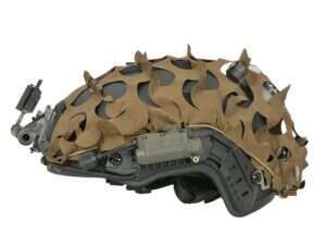 3D Laser-Cut Camouflage Cover for High-Cut Helmet - Coyote [8Fields]
