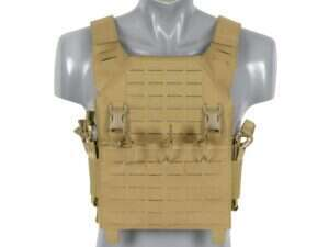 Laser-Cut “Buckle Up" Recon Plate Carrier with AR/AK Magazine Pouch — COYOTE [8Fields]