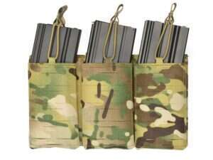 Laser-Cut Panel with 3 AR15 Magazine Pouches - Multicamo [8Fields]