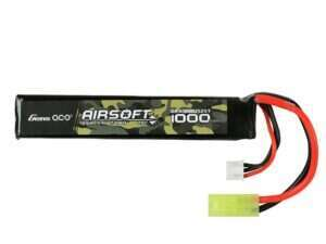 Gens Ace 25C 1000mAh 2S1P 7.4V Airsoft LiPo Battery mini Tamiya