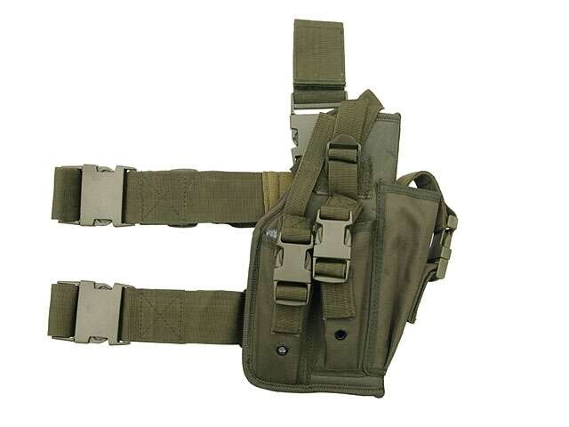 Universal drop leg large pistol holster - Olive [8FIELDS]