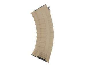 130rd AK47 Reinforced Polymer Magazine - Dark Earth