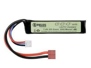 Li-Po Battery 600mAh 7,4V 20C - T-connector [8FIELDS]