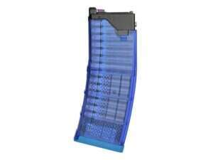 30rd Lancer L5AWM 300BLK Style Train-Safe GBBR Magazine - Blue [EMG]