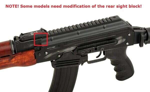 AK receiver cover with rail [APS]