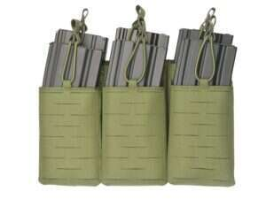 Laser-Cut Panel with 6 AR15/AK Magazine Pouches - Olive [8Fields]