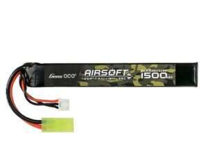 Gens Ace 25C 1500mAh 2S1P 7.4V Airsoft LiPo Battery mini Tamiya