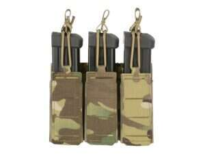 Triple Elastic Pistol Magazine Pouch Laser-cut - Multicamo [8Fields]