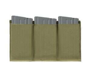 Elastic Triple SR25/M14/SCAR-H Magazine Pouch - Olive