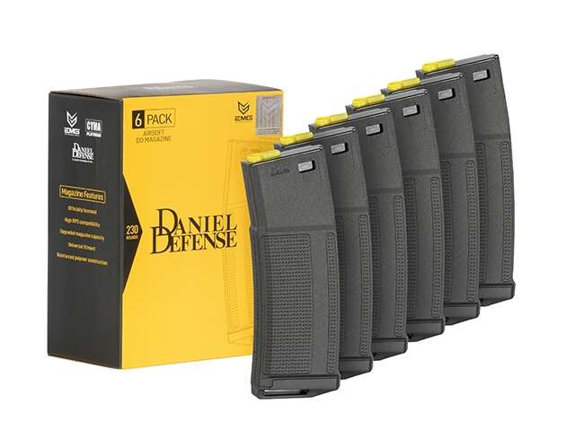 210-round Daniel Defense M4/AR-15 Mid-Cap Magazines, 6-pack [EMG]