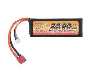 Battery Li-Po 2300mAh 7,4V 20/40C - T-connector [VB]