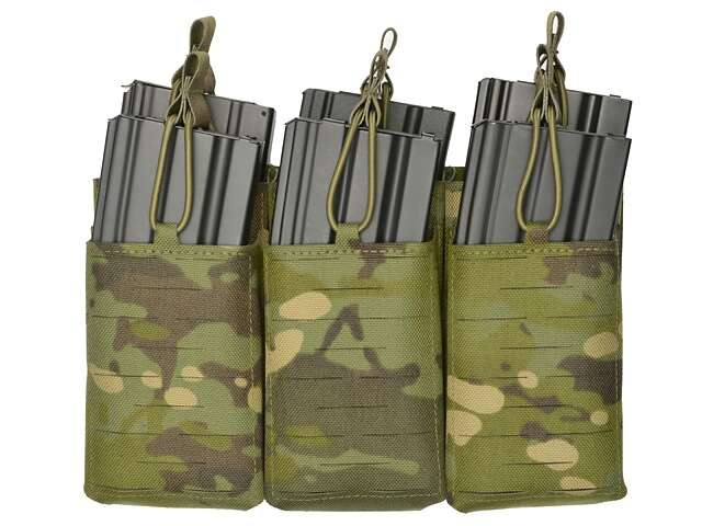 Laser-Cut Panel with 6 AR15/AK Magazine Pouches - MT [8Fields]