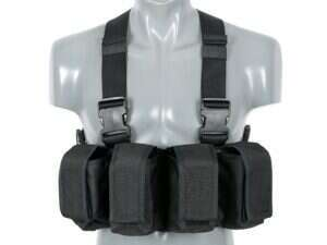 Navy Seal Chest Rig w/ M16/AK47/M14 Pouches - Black [8FIELDS CLASSIC]