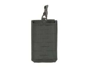 Single Laser-Cut Compact Magazine Pouch for AR15/AK - Black [8Fields]