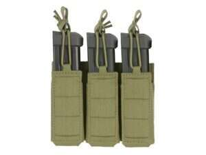 Triple Elastic Pistol Magazine Pouch Laser-cut - Olive [8Fields]