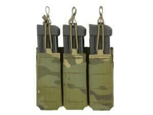 Triple Elastic Pistol Magazine Pouch Laser-cut - MT [8Fields]