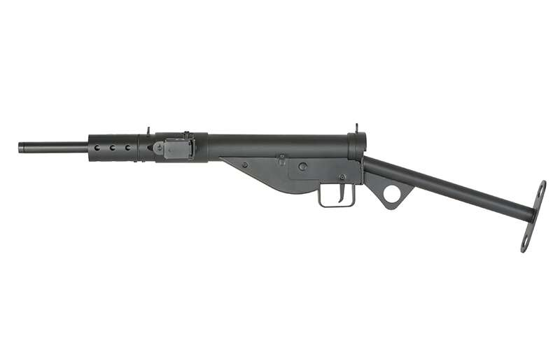 STEN MK2 Full Steel AEG Submachine Gun Replica - Black [AGM]