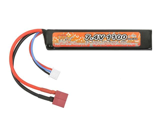 Battery Li-Po 1100mAh 7,4V 15/30C - Deans [VB]