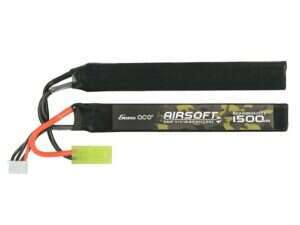 Gens Ace 25C 1500mAh 3S1P 11.1V Airsoft LiPo Battery mini Tamiya