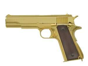 1911 pistol replica with Gas Blowback (GBB) - Gold [Golden Eagle]