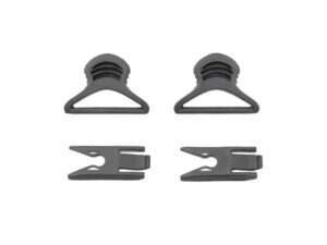 Set Goggle Swivel Clips 36mm for helmet with rails - Black