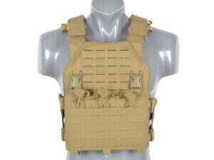 Laser-Cut “Buckle Up" Assault Plate Carrier with AR/AK Magazine Pouch — Coyote [8Fields]