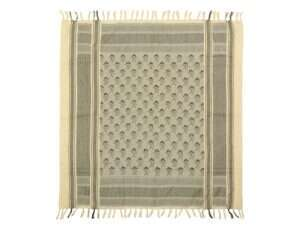 Pirate Skull Pattern Shemagh Scarf - Khaki [EM]