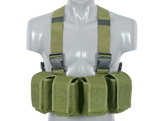Navy Seal Chest Rig w/ M16/AK47/M14 Pouches - Olive [8FIELDS CLASSIC]