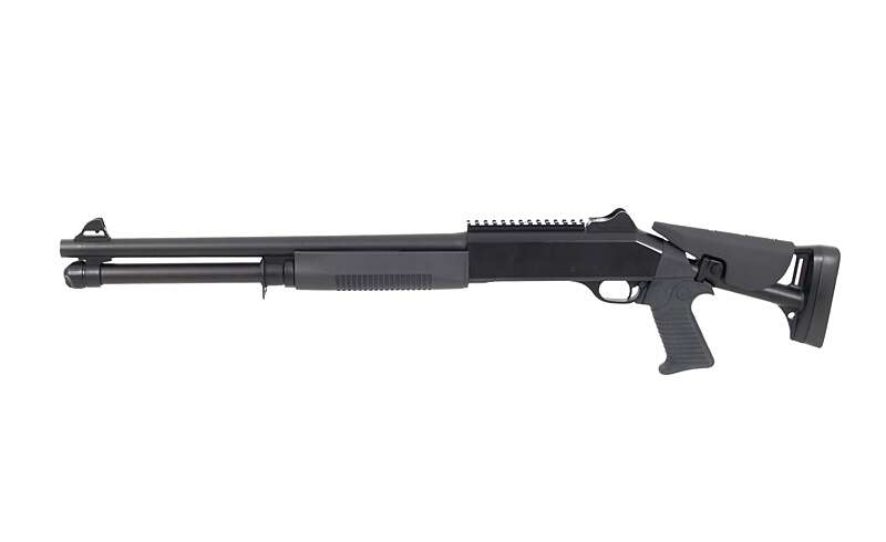 Tri-Shot M56DL Pump Shotgun - Black [EE]