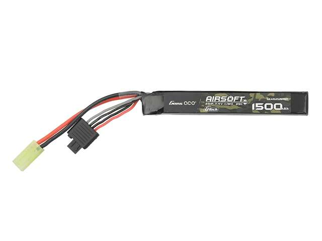 Gens Ace G-Tech 25C 1500mAh 2S1P 7.4V Airsoft LiPo Battery Tamiya