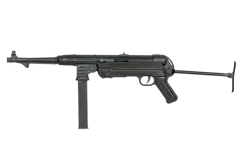 MP40 Full Metal AEG Submachine Gun Replica - Black [AGM]