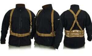 Padded patrol belt with suspenders - multicamo [8FIELDS]