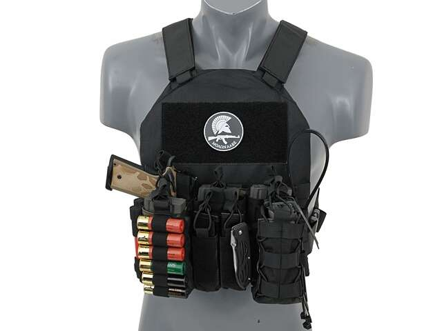 Simple Plate Carrier with Dummy Soft Armor Inserts - Olive