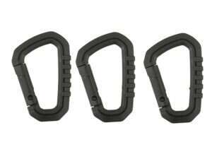 Nylon carabiner Set - BLACK - 3pcs [FMA]