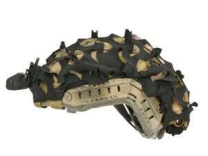 3D Laser-Cut Camouflage Cover for High-Cut Helmet - Black [8Fields]