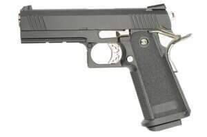 3301 pistol replica with Gas Blowback (GBB) - Black [Golden Eagle]