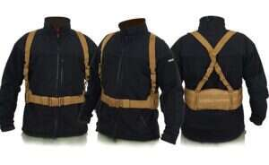 Padded patrol belt with suspenders - coyote [8FIELDS]