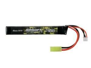 Gens Ace 25C 1400mAh 2S1P 7.4V Airsoft LiPo Battery mini Tamiya