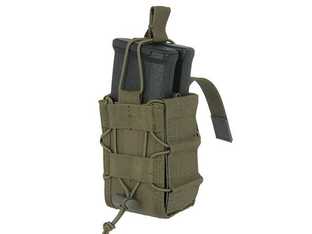 MOLLE Double Rifle Mag Speed Pouch - Olive