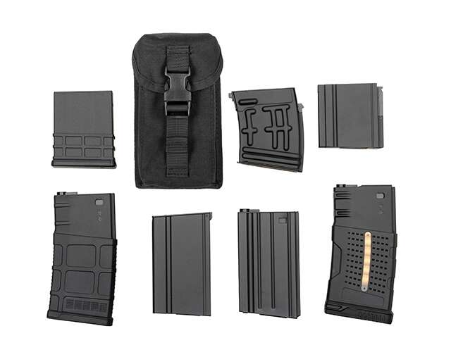 Sniper Rifle Double Magazine Pouch - Olive