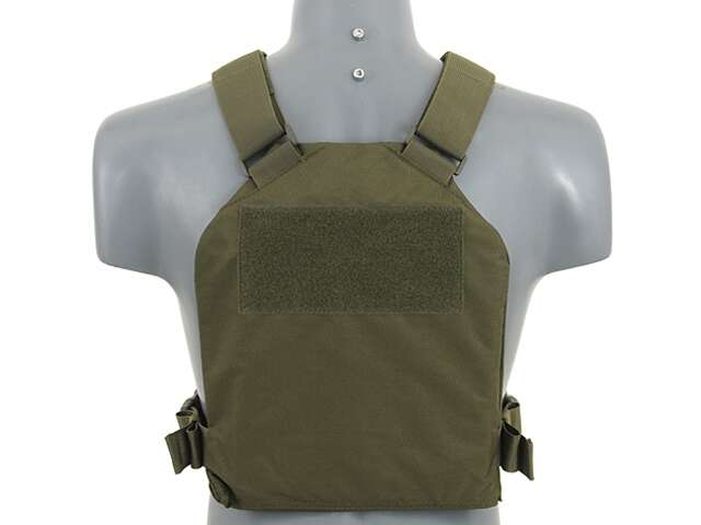 Simple Plate Carrier with Dummy Soft Armor Inserts - Olive