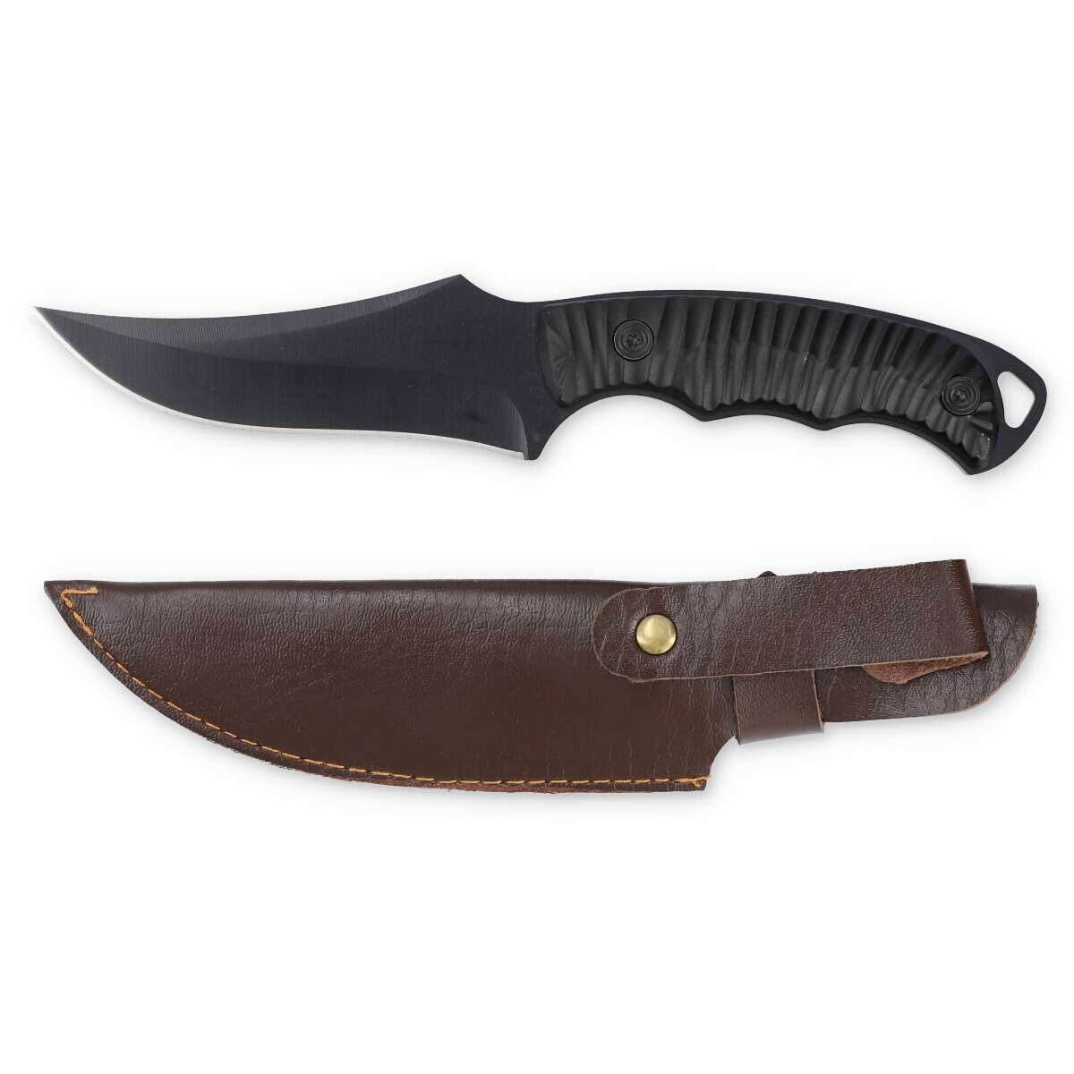 Kniv - jaktkniv med läderslida