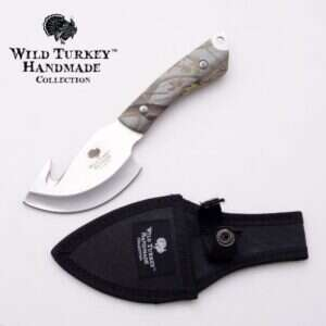 Wild Turkey Hand Made - Outdoor Tactical Heavy Duty Fix Blade Knife - HK-042WH